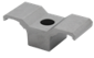 MODULAR SOLUTION D28 FOOT<BR>CASTER CLAMP